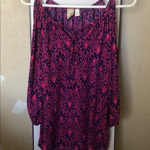 Long sleeve off the shoulder top